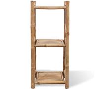 Genérico Estantería Cuadrada de 3 Niveles de bambú,Mobiliario,Estanterías,Librerías y estanterías-242491