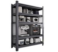 Genérico Estantería de Almacenamiento Abierto con Ruedas, 3/5 Niveles Estantes Independientes, Estantes de Garaje Oficina Cocina, Almacenamiento de Servicios Públicos, Montaje Rápido (90x40x183cm)