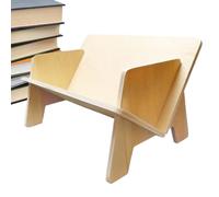 Genérico Estantería De Escritorio Madera - Organizador Mesa Inclinado | Librería Pequeña Salón Libros Revistas Archivos Expositor Soporte Almacenamiento Oficina Hogar Auxiliar Balda