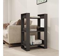 Genérico Estantería/Divisor de Espacios Madera Pino Gris 60x35x91 cm,Estanterías,Librerías y estanterías-813881