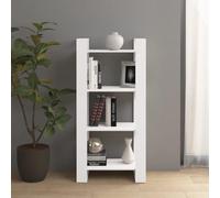 Genérico Estantería/Divisor Espacios Madera Maciza Blanco 60x35x125 cm,Estanterías,Librerías y estanterías-813885