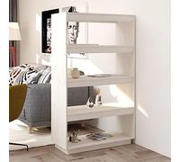 Genérico Estantería/Divisor Espacios Madera Pino Blanco 80x35x135 cm,Estanterías,Librerías y estanterías-810890