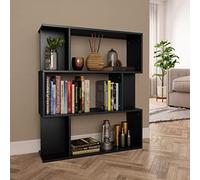 Genérico Estantería/Divisor Madera contrachapada Negro 80x24x96 cm,Estanterías,Librerías y estanterías-800082