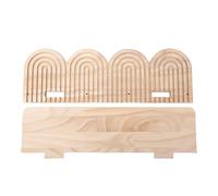 Generico Estantería flotante - Almacenamiento Shelf, Bohemian Farmhouse Wooden Wall Shelf For Home Decor And Organization | Hangable Bookshelf And Display Rack For Bathroom, Bedroom, Kitchen, Living