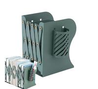 Generico Estantería para libros de escritorio, estantería de escritorio, estantería de almacenamiento telescópica para pequeña librería, con decoración para bolígrafos, organizador en meta