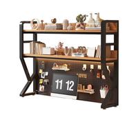 Genérico Estantería Sobremesa De Escritorio, 70cm 90cm 110cm Estante Librería De Sobremesa para Computadora, Estante Escritorio De Almacenamiento Independiente(Black,110cm/43.3in)