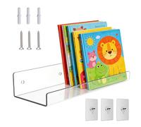 Genérico Estantes Acrílicos de Pared | Organizador de Macetas Transparente,Estante para Libros De Pared - para Oficina Salón Cocina Dormitorio Estudio Tienda Hotel Libros Plantas Portafotos