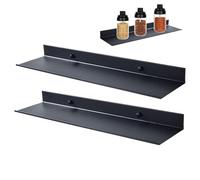 Genérico Estantes Flotantes - 2 Piezas Soporte De Libros Y Juguetes | Ancho 30 Cm Librería Flotante para Libros,para Salón Baño Cocina Estudio Apartamento Decoración del Hogar Ducha