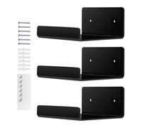 Generico Estantes flotantes acrílicos - Juego de 3 estantes transparentes de pared, estante de maquillaje baño | portaobjetos invisible moderno para libros, plantas, dormitorio, salón, cocina, oficina