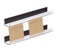 Genérico Estantes Flotantes | Estante Magnético De Acrílico Transparente,Librería Flotante Pequeña para Niños - para Libros, Discos, Fotos, Juguetes, Oficina, Baño, Salón, Dormitorio, Guardería