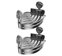 Genérico Estantes Para Ducha - 2 Piezas Con Ventosas De Almacenamiento,Organizador De Pared De Esquina Para Ducha | Para Baño Decoración Hogar Champú Esponja Jabón Gel De Baño Artículos De