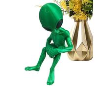 Generico Estatua Alien, Funny Alien Figurine, Small Sculpture Garden, 4.41x1.97x4.72 inches Sturdy Home Decoration for Yard, Lawn, Porch, Bedroom, Living Room and Party Favors