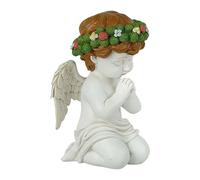 Genérico Estatua Ángel - Decoración Retro Orando Arrodillado con Alas,Decoración De Jardín Angelical - para Hogar Interior Puertas Traseras Jardín Patios Porches Granja Thanksgiving