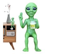 Genérico Estatua De Extraterrestre,Figura Decorativa De Alien Tomando Cerveza | Pequeña Figura de,para Exterior Jardín Dormitorio Estantería Oficina Sala de Estar Entrada Hogar