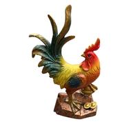 Generico Estatua de gallo | Escultura de resina con representación de un pollo - Decoración de gallo de jardín - Para patio, cocina, exterior, césped, granja, interior al aire libre