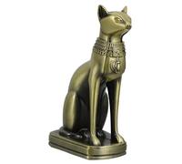 Genérico Estatua De Gato Bastet De Egipto, Estatuilla De Bastet De Metal, Escultura De Diosa del Gato Egipcio, Estatua Decorativa De Animal para Decoración De Escritorio del Hogar