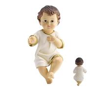 Genérico Estatua de Jesús de la Natividad - Mini Figura de bebé de Resina de 8 cm, Escultura de Cristiano | Decoración de Escritorio Religiosa para exhibición Espiritual del hogar de la Iglesia