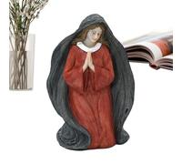 Genérico Estatua de la Virgen María - Estatua Decorativa para el Hogar - Pequeña Escultura Religiosa - para Coleccionistas, Estante, Vitrina, Tocador, Mesita de Noche, Dormitorio, Salón