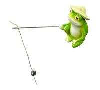 Genérico Estatua de Rana pescadora - Animal de Resina Hecho a Mano, decoración Creativa de Paisaje | Acento caprichoso de Escultura al Aire Libre para jardín, terraza, césped, Patio, escaparate