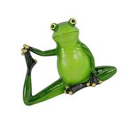 Genérico Estatua de Ranas de Resina, meditaciones, de Animal, Adorno Coleccionable para hogar, oficinas, Escritorio y decoración de jardín, Regalo, Pose de Estiramiento, estatuilla de Ranas, de de