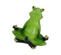 Genérico Estatua de Ranas de Resina, meditaciones, de Animal, Adorno Coleccionable para hogar, oficinas, Escritorio y decoración de jardín, Regalo, Pose de Estiramiento, estatuilla de Ranas, de de
