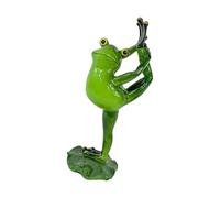 Genérico Estatua de Ranas de Resina, meditaciones, de Animal, Adorno Coleccionable para hogar, oficinas, Escritorio y decoración de jardín, Regalo, Pose de Estiramiento, estatuilla de Ranas, de de