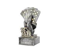 Generico Estatua de Resina de 4,52 Pulgadas de Alto, trofeos de sobre Base Cuadrada Deluxe Primero con Grabado Personalizado, decoración Moderna para Figuras coleccionables