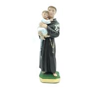 Generico Estatua de San Antonio de Padua 20 cm de yeso pintado a mano