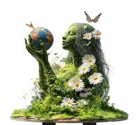 Genérico Estatua Decorativa de Bosque de Acrílica para Jardín, Figura de Enano de Cuento de Hadas, Estacas Decorativas para Jardines, Figuras de Jardín, Enchufes de Árbol, Enchufes de Flores