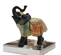 Genérico Estatua del Elefante, decoración del Elefante para el hogar - Decoración de Figuras de de Mesa,Estatua de de Estilo Europeo, de Escritorio de Animales de la Suerte para Acción de Gra
