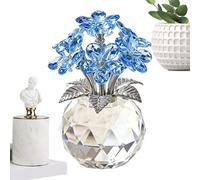 Genérico Estatua Floral De Escritorio | Realista Eterno Coleccionable Recuerdo | Mesa Floral,para Estantería, Mesita De Noche, Cumpleaños, Inauguración Casa Y San Valentín