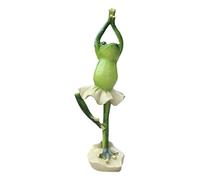 Genérico Estatuas De Rana para Jardín,Figurines De Rana Yoga para Exterior - Figuras De Animales De Resina Esculturas Adornos para Césped Regalo para Madre Mujer Abuela Cumpleaños Casa