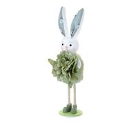 Genérico Estatuilla Conejo de Pascua, Decorativo Primavera con Flores para Interior, Conejo de Pascua | para Decoración Jardín, Porche, Puerta, Mesa, Interior, Fiesta, Oficinas, Sala,