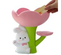 Genérico Estatuilla del Conejo De Pascua - Decorativos De Colección,Bandeja De Conejo con Flores | para Hogar, Dormitorio, Escritorio, Mesa, Centro De Mesa, San Valentín, Y Relleno De Cesta De Pascua