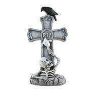 Genérico estelas de halloween,Decoraciones de tumbas para cementerio - Estelas en miniatura de miedo decorativas para jardín al aire libre Fiesta Cerca Cementerio Artesanía