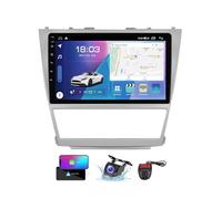 Genérico Estéreo para automóvil Android 13 QLED de 9 Pulgadas y 2 DIN para Toyota Camry 6 XV 40 50 2006-2011 - Carplay inalámbrico Integrado + Android Auto - Cámara Trasera DVR - Volante/Dab RDS/Blue