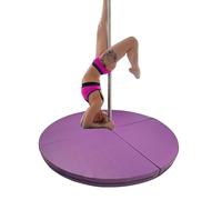 Genérico Esterilla de Yoga Plegable y Gruesa para Pole Dance, portátil, de 120 cm, 140 cm, 150 cm, 160 cm, 180 cm y 198 cm, con cojín Protector Grande para aro y Danza (120 cm x 5 cm)