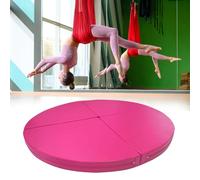 Genérico Esterilla Gruesa para Yoga y Pole Dance - Grosor de 1,27 cm, protección Antideslizante para Aros y Barras de Striptease, Plegable, Rosa, 200 cm x 5 cm (78,7 x 2 Pulgadas) - Ideal para Baila