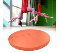 Genérico Esterilla Gruesa para Yoga y Pole Dance, Plegable, Antideslizante, para Aros y Barras de Striptease, 1/2" de Grosor, 140 cm x 5 cm (55" x 2"), Color Naranja, 120-200 cm