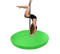 Genérico Esterilla para Pole Dance, Esterilla de Seguridad Engrosada para Pole Dance - Protección Circular para Yoga y Gimnasia, 200 cm x 5 cm (78,7" x 2"), Verde, inversiones y Barras