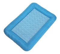 Genérico Esterilla refrescante para Perros: Almohadilla de Gel autorefrescante de Espuma Gruesa y Suave para Perros y Gatos en Verano. Resistente y antiarañazos | Azul