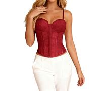 Genérico Estilo Real Bustier Mujeres con Seda, Cinturón Moldeador Elegante, Steampunk Shapewear Gótico Moldeo Corporal Corsé con Mangas Sin Huesos Ocasiones