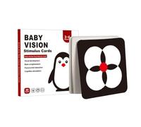 Generico Estimulación de la visión del niño - Tarjetas de aprendizaje para niños de alto contraste, estimulación visual actividades de aprendizaje Desarrollo Flashcard Juguetes para Niños 0-3