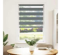 Genérico Estor Cebra Gris Oscuro 70x100cm Tejido Ancho 65,9 cm poliéster,Decoración,Tratamientos de la Ventana,Persianas y estores-4014099