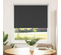 Genérico Estor Enrollable Opaco Negro 115x130 cm Tela Ancho 110,7 cm,Casa y jardín,Decoración,Tratamientos de la Ventana,Persianas y estores,Negro,0.9 KG,4010845