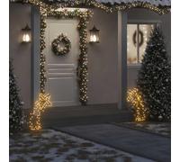Genérico Estrella fugaz de luces Navidad con estacas 80 LED 62 cm,Casa y jardín,Decoración,Decoraciones festivas y estacionales,Luces de Navidad-357722