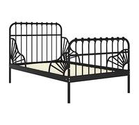 Genérico Estructura Cama Extensible sin colchón Metal Negro 80x130/200cm,Camas y Accesorios,Camas y somieres-324740