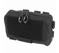 Genérico Estuche Admin MOLLE Adaptador de Montaje, Bolsa Herramientas Organizador de Mapa para Cinturon Mochila Deporte Viaje Safe(Black)