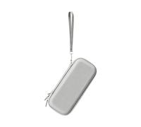 Genérico Estuche de Almacenamiento de PU para insta360 Luna Ultra cámara, Bolsa pequeña y portátil, Resistente a Golpes y caídas, con Correa para la muñeca y cordón (Gray)
