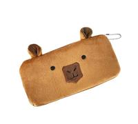 Genérico Estuche De Bolígrafos,Organizador de Almacenamiento Escolar - Estuche de Felpa Capibara con Cremallera,para Notas Adhesivas Borradores Rotuladores Auriculares Estudiantes Escuela Clases